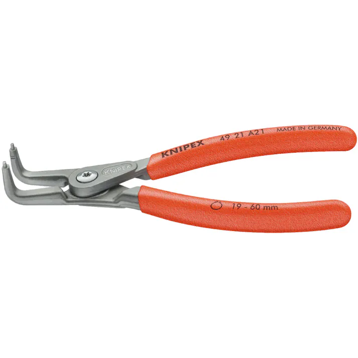 KNIPEX クニペックス 軸用精密スナップリングプライヤー曲 SB 4921-A31 000506150213【別送品】