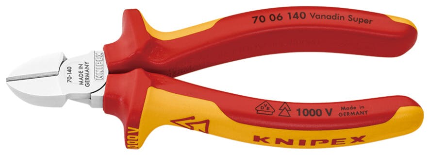KNIPEX クニペックス 絶縁斜ニッパー1000V SB 7006-140 000506174614 ニッパー・カッティング KNIPEX クニペックス 絶縁斜ニッパー1000V SB 7006-140 000506174614 ニッパー・カッティング