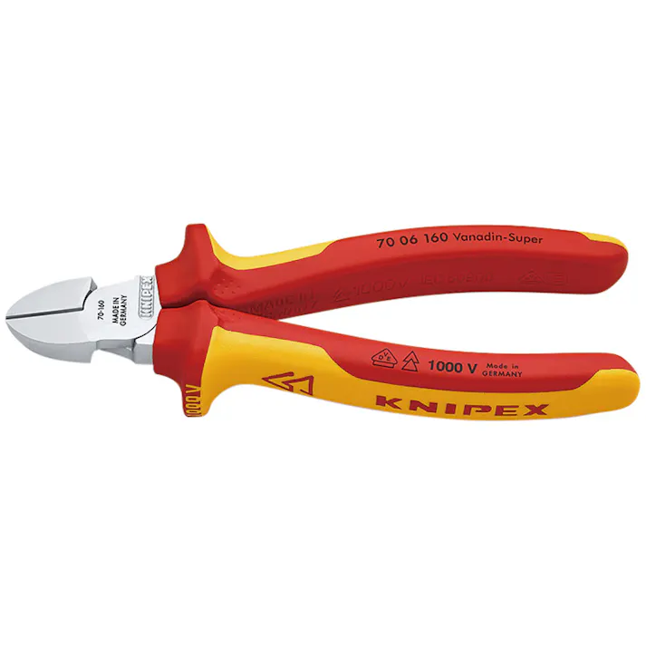 KNIPEX クニペックス 絶縁斜ニッパー1000V SB 7006-160 000506174616【別送品】