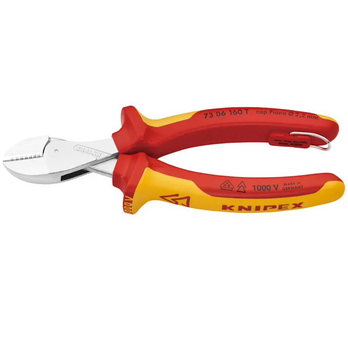 KNIPEX クニペックス 絶縁コンパクトニッパー落下防止 BK 7306-160TBK 000506182020【別送品】