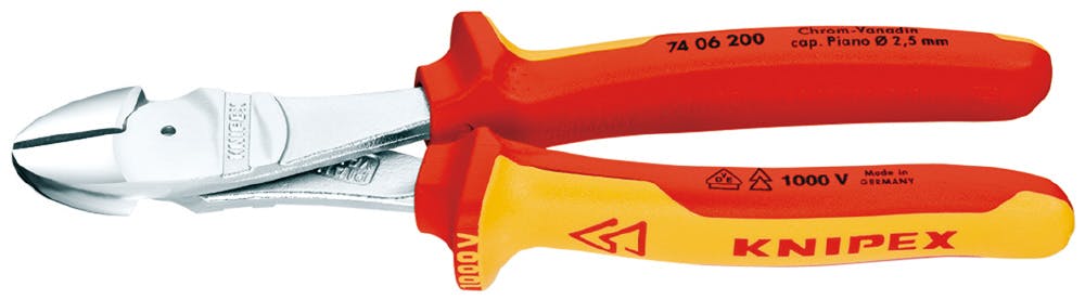 KNIPEX クニペックス 絶縁強力斜ニッパー1000V SB 7406-200 000506187620 ニッパー・カッティング KNIPEX クニペックス 絶縁強力斜ニッパー1000V SB 7406-200 000506187620 ニッパー・カッティング