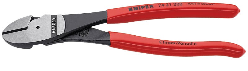 クニペックス KNIPEX 7421-200 強力型斜ニッパー(ベントタイプ