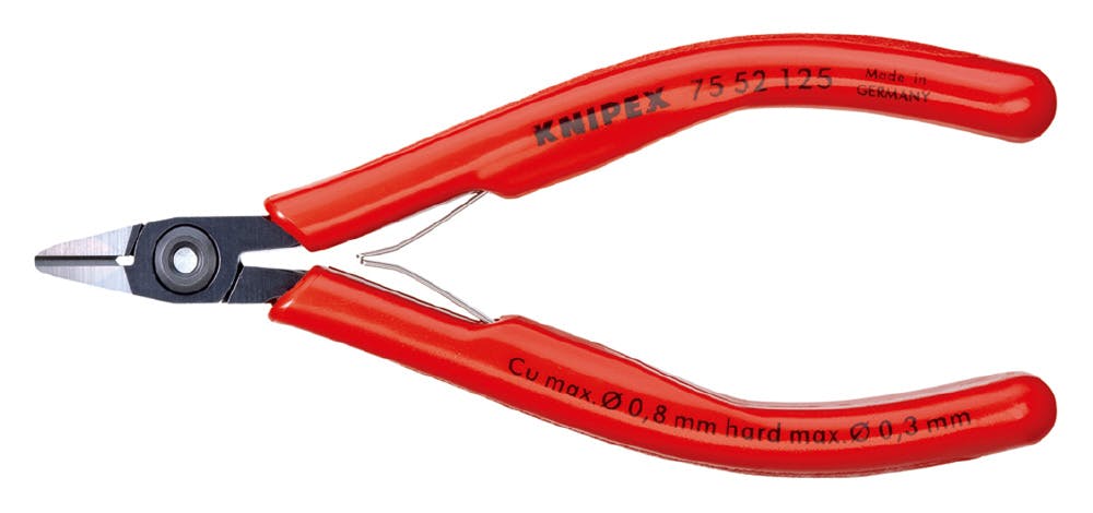 クニペックス エレクトロニクスニッパー #7551-125 7552-125 エレクトロニクス 精密機器 電気工事 506190755【別送品】