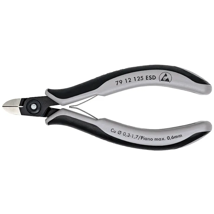 KNIPEX クニペックス エレクトロニクスニッパー 7912-125ESD 000506196122【別送品】