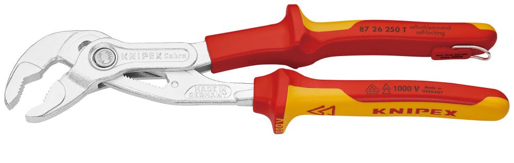 KNIPEX クニペックス 絶縁コブラ1000V落下防止 BK 8726-250TBK KNIPEX クニペックス 絶縁コブラ1000V落下防止 BK 8726-250TBK