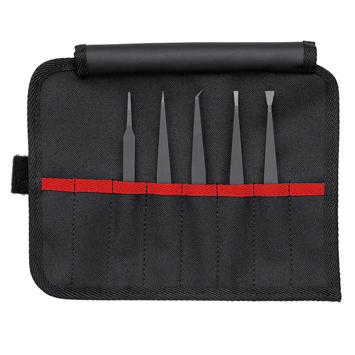 KNIPEX クニペックス プラスチックピンセット5本組セット 9200-05ESD 000506236205【別送品】