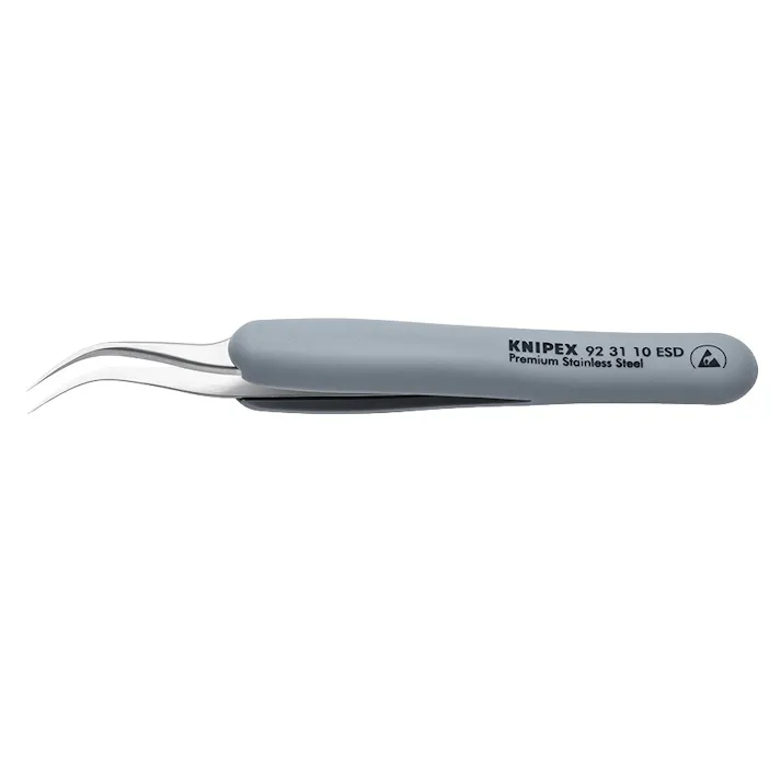 KNIPEX クニペックス ラバーグリップ付ピンセット122mm 9231-10ESD 000506237032【別送品】