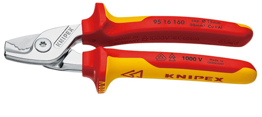 KNIPEX クニペックス 絶縁ケーブルカッター"ステップカット"1000V 9516-160SB 000506257162 電設工具 KNIPEX クニペックス 絶縁ケーブルカッター"ステップカット"1000V 9516-160SB 000506257162 電設工具