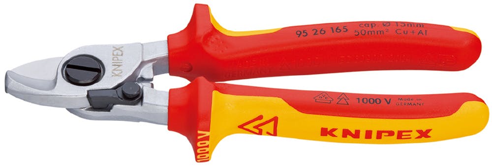 KNIPEX クニペックス 絶縁ケーブルカッター バネ付 1000V SB 9526-165 000506257226 電設工具 KNIPEX クニペックス 絶縁ケーブルカッター バネ付 1000V SB 9526-165 000506257226 電設工具