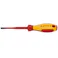 クニペックス 絶縁ポジドライブドライバー マイナス スリムタイプ 1000V 9825-02SLS 絶縁ハンドル プラスマイナスネジ用 電気工事 506278358【別送品】
