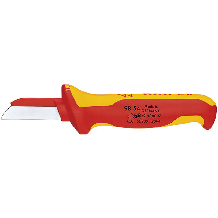 KNIPEX クニペックス 絶縁ケーブルナイフ1000V 9854SB 000506278853 (CDC)【ネット注文限定・別送品】