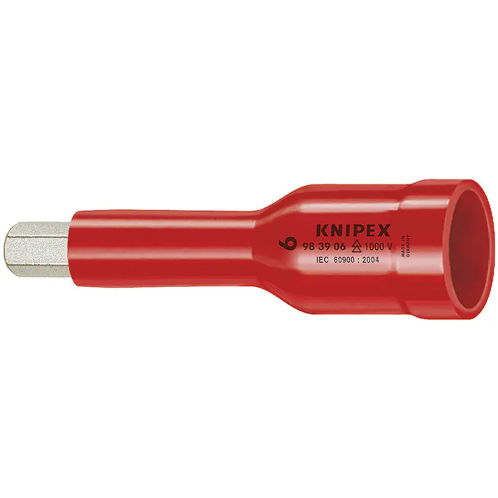 KNIPEX クニペックス 1/2SQ 絶縁ヘキサゴンソケット1000V 9849-06 000506279496【別送品】