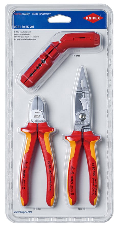 KNIPEX クニペックス 電線作業工具セット 003130BKV01 000506303204