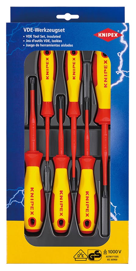 KNIPEX クニペックス 絶縁ドライバーセット 002012V05 000506308029 電設工具 KNIPEX クニペックス 絶縁ドライバーセット 002012V05 000506308029 電設工具