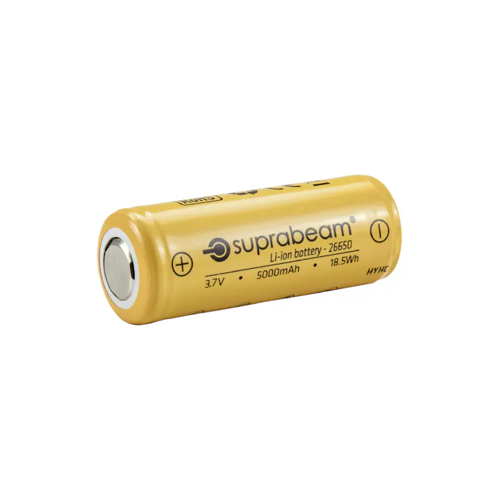 SUPRABEAM スプラビーム リチウムイオンバッテリー26650 5000MAh 951.021 000516000047【別送品】