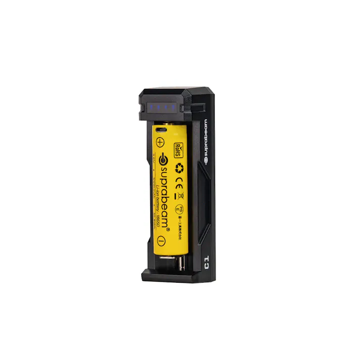 SUPRABEAM スプラビーム 充電台 18650用 995.0152 000516000124 (CDC)【ネット注文限定・別送品】