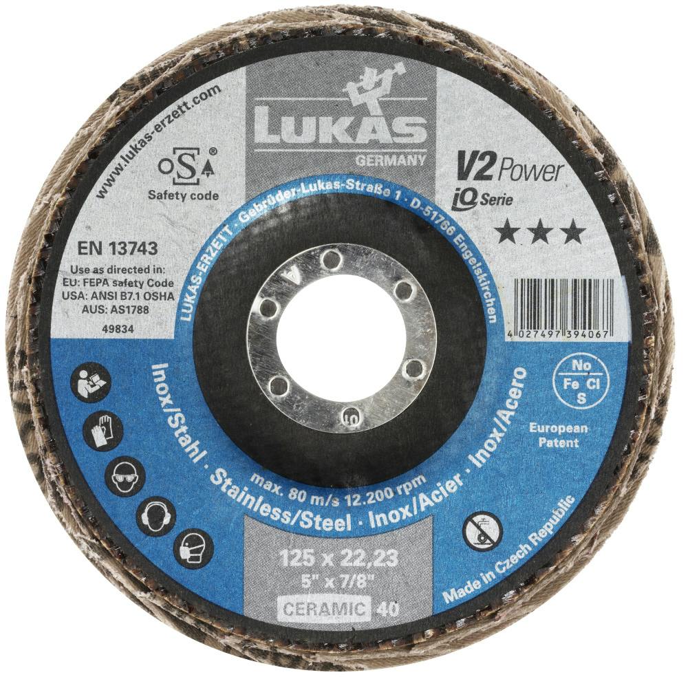 LUKAS ルーカス #40/125mmフラップディスク A27441250401450 000545000427 (CDC) ドリルアクセサリー LUKAS ルーカス #40/125mmフラップディスク A27441250401450 000545000427 (CDC) ドリルアクセサリー