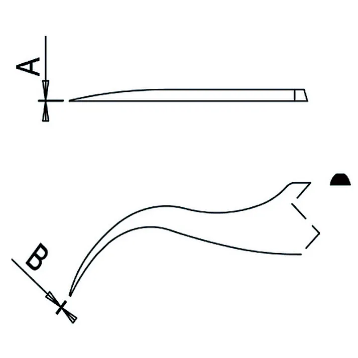 デュモン ESDピンセット赤TYPE7 0304-7SAESD-ET1 極細 静電気対策 精密作業 574075009【別送品】