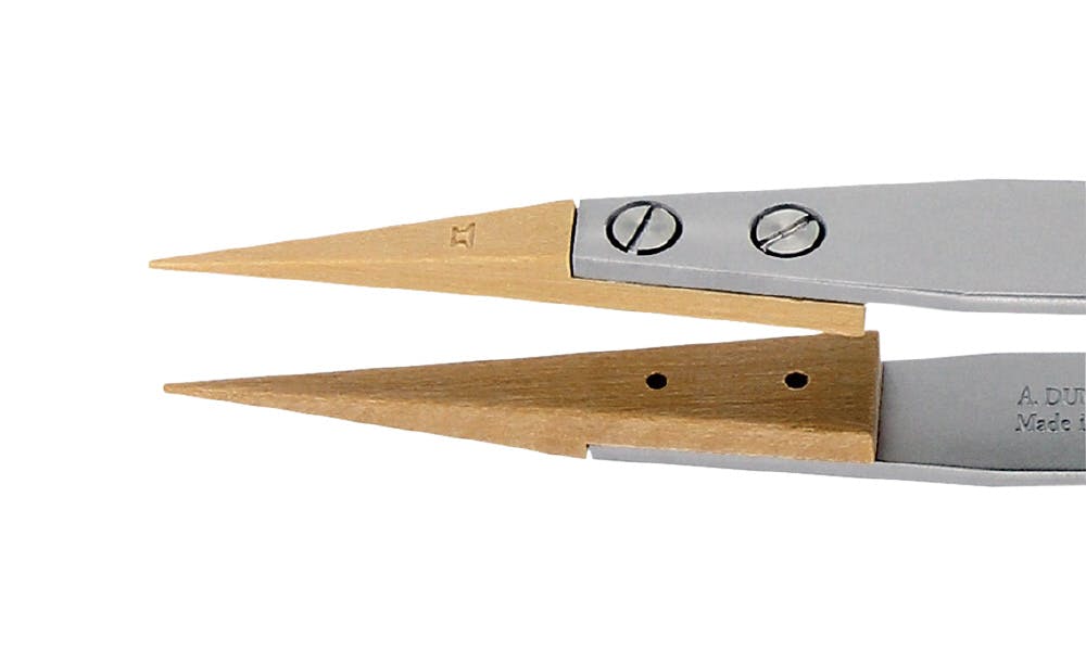 デュモン 先端チップツゲ TIP-159-BUI チップ交換式 ピンセット交換 10004-B159-SM 574076001 接着・半田・ピンセット