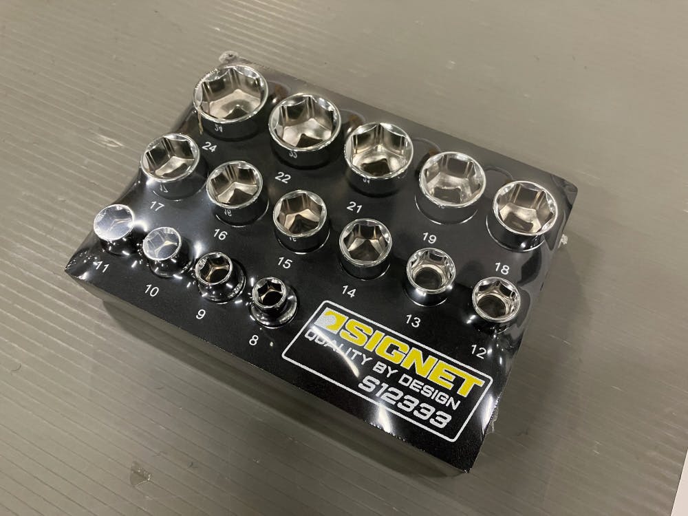 シグネット 3/8DR 15PC ソケットセット DESIGNトレー 12333 工具セット