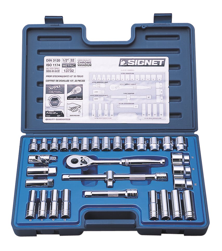 SIGNET シグネット 1/2DR32PCmmソケットレンチセット 13732 000856813732 レンチ SIGNET シグネット 1/2DR32PCmmソケットレンチセット 13732 000856813732 レンチ