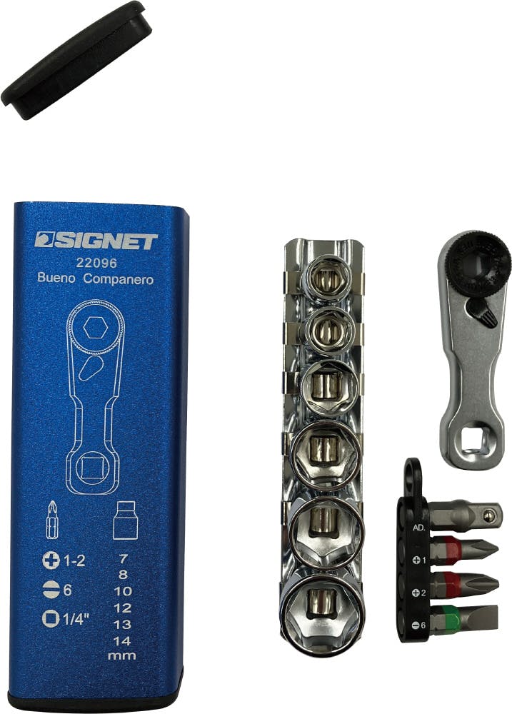 SIGNET シグネット ウルトラショートスクエアミニラチェセットブルー カラーケース 22096 000856822096 レンチ SIGNET シグネット ウルトラショートスクエアミニラチェセットブルー カラーケース 22096 000856822096 レンチ