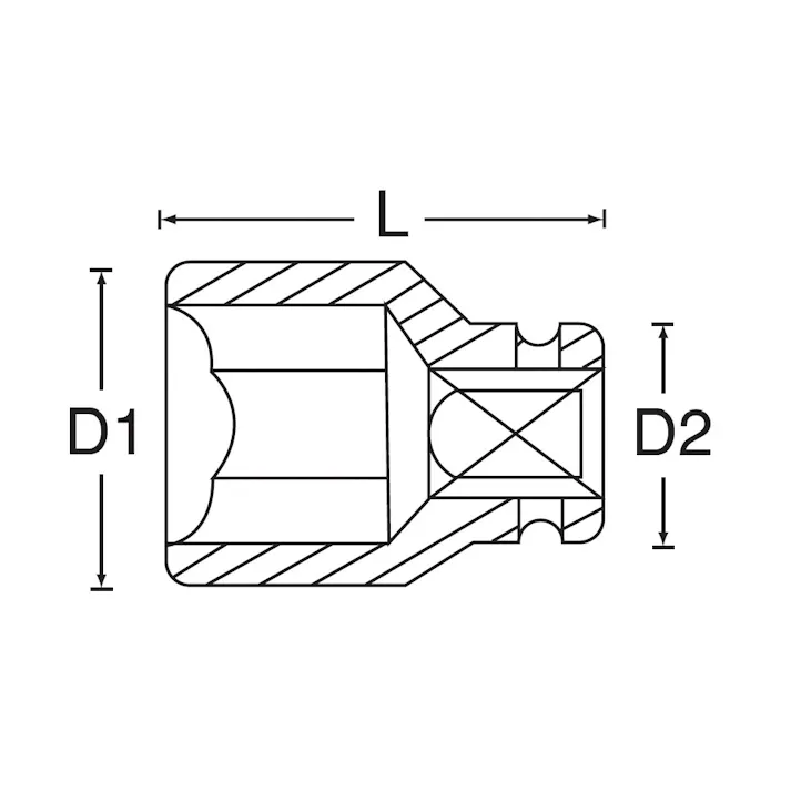 シグネット 1/2DR 14mm インパクトソケット 23164 インパクト用ソケット 衝撃対応ソケット インパクトレンチ用 856823164【別送品】