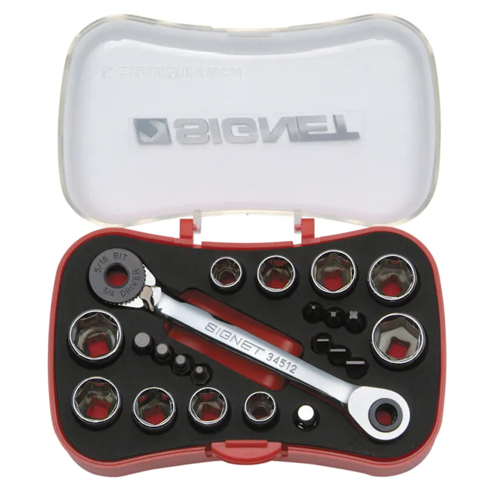 シグネット 22PC 精密作業向け マイクロドライバー ギアレンチセット 28273 コンパクト工具セット 精密ギアレンチセット DIY用 856828273【別送品】