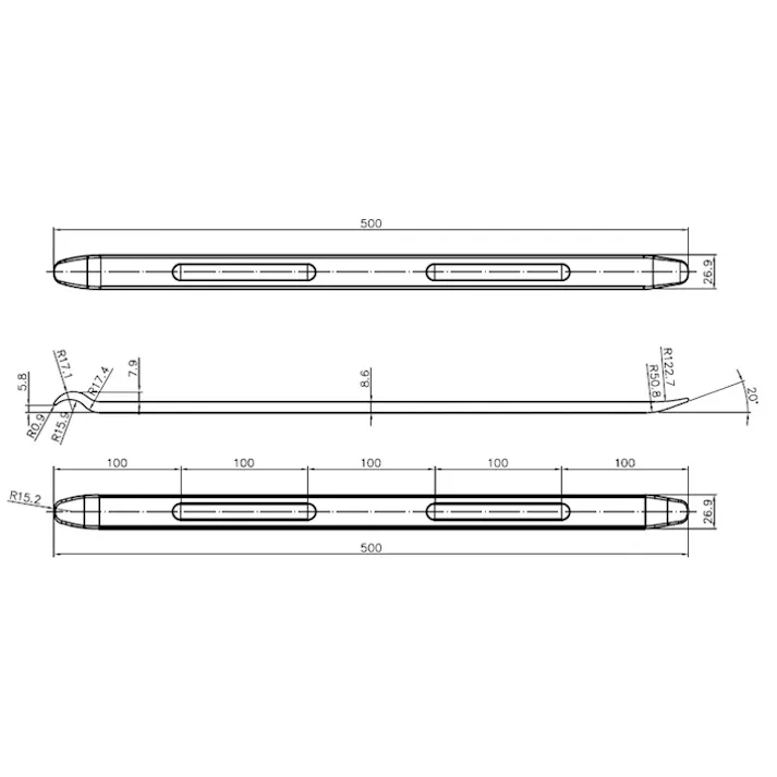 シグネット タイヤレバー 400mm 32170 タイヤ外し タイヤ交換 パンク修理 856832170【別送品】
