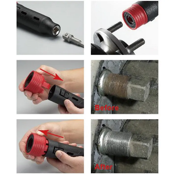 シグネット ブラシ 16mm 46924交換用 4692405 ネジ山清掃 ネジ汚れ除去 自動車整備 856846935【別送品】