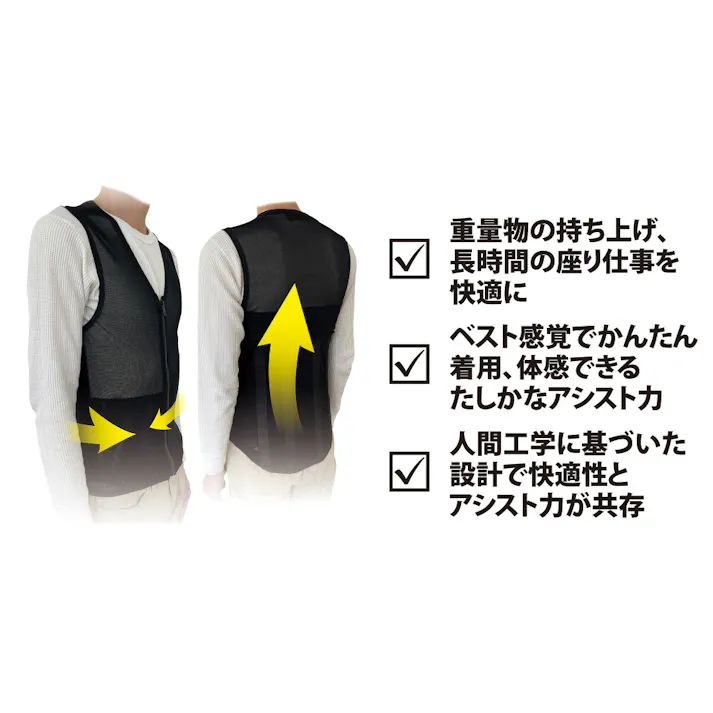 シグネット アシストベスト ササエラス S 49176 腰サポーター 腰補助ベスト 腰痛予防 856849176【別送品】