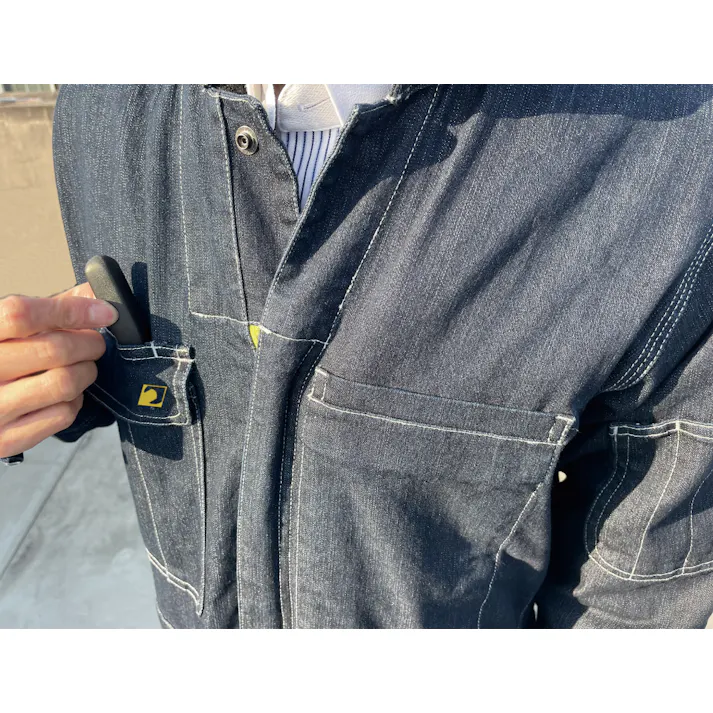 シグネット デニムツナギ 長袖 M 49627 作業つなぎ 作業服 ワークウェア 856849627【別送品】