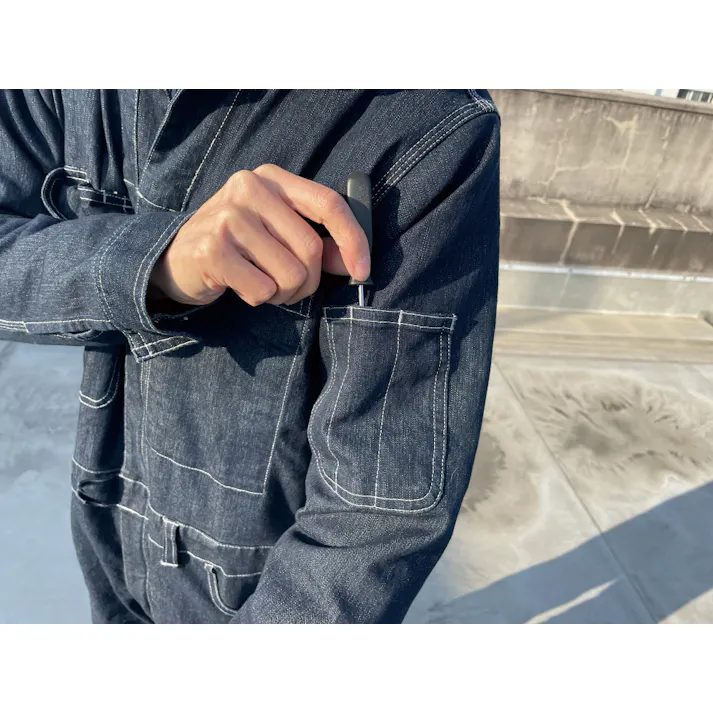 シグネット デニムツナギ 長袖 M 49627 作業つなぎ 作業服 ワークウェア 856849627【別送品】