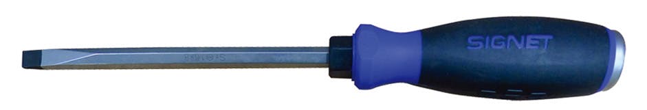 シグネット - 6X100 貫通ドライバー 52681 マイナスドライバー ハンマー対応 叩けるドライバー 856852681【別送品】