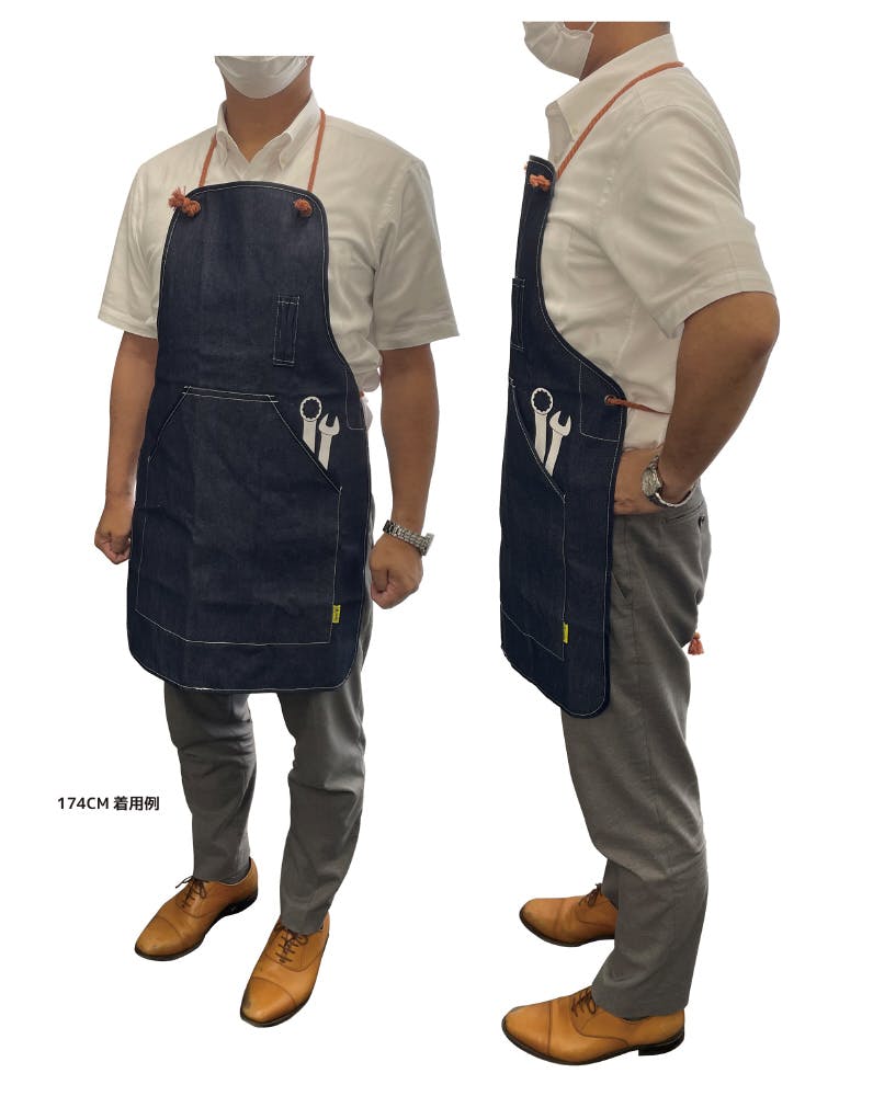 【未使用】VAN Jaket エプロン DIY シグネット デニムワークエプロン 56070 作業用エプロン 作業着 DIY