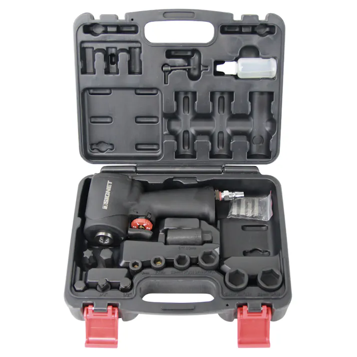 シグネット 1/2DR3/8DRインサート式エアーインパクトレンチセット 65340 高トルク ソケット 空圧工具 856865340【別送品】