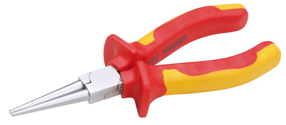 シグネット 絶縁丸ペンチ 160mm E11216 10000Vテスト プライヤー 電気工事 856982011【別送品】