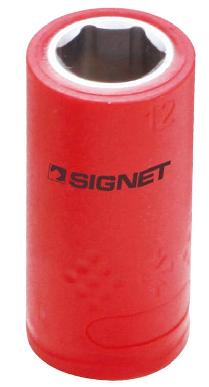 シグネット 3/8DR 絶縁ソケット 6角 12mm E41612 10000Vテスト
