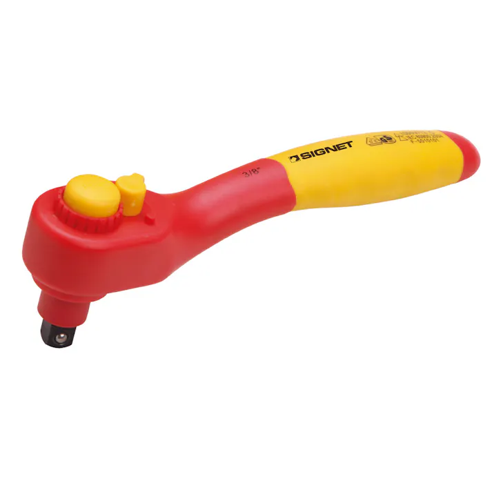 SIGNET シグネット 3/8DR絶縁ラチェットハンドル200mm E42238 000856982118【別送品】