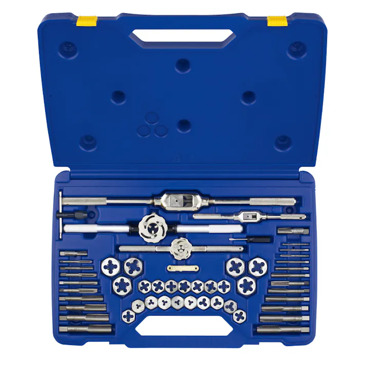 アーウィン タップ&ダイスセット54個入り 26394 ネジ切り作業 ダイスハンドル ピッチゲージ 1474000107【別送品】