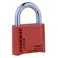 フェデラル ダイヤル式 南京錠 チェンジKEY付 レッド RB50ZR-R-P 防犯錠 4桁ダイヤル 鍵 3678000060【別送品】
