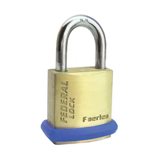 フェデラル 南京錠 PEリング付 20mm F20-P 防犯錠 キャリーケース 鍵 3678001006【別送品】