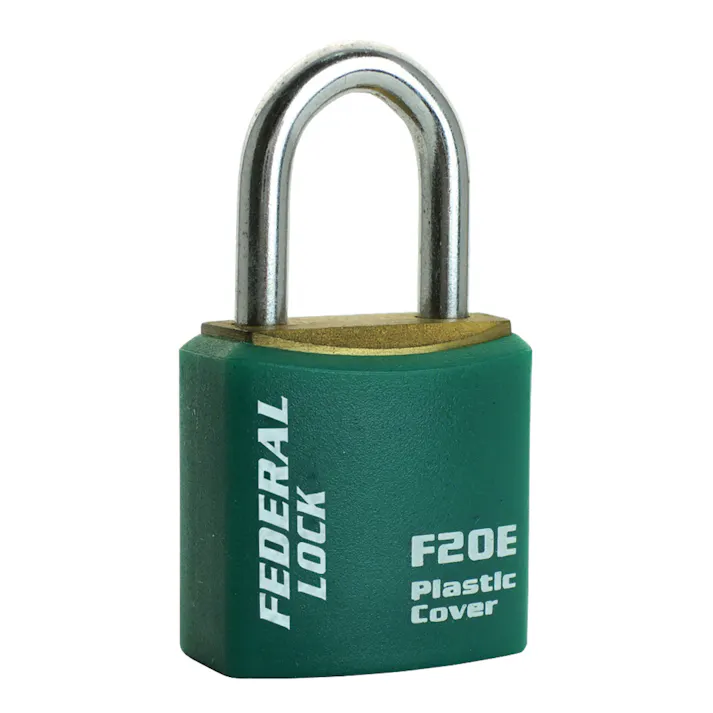 フェデラル 南京錠 20mm 同一KEY グリーン F20E-GN-KA205-P 防犯錠 ダイヤルロック 鍵 3678001016【別送品】