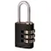 フェデラル ダイヤル式 アルミ 南京錠 20mm ブラック RA20-BK-P 防犯錠 3桁ダイヤル キャリーケース 3678001068【別送品】