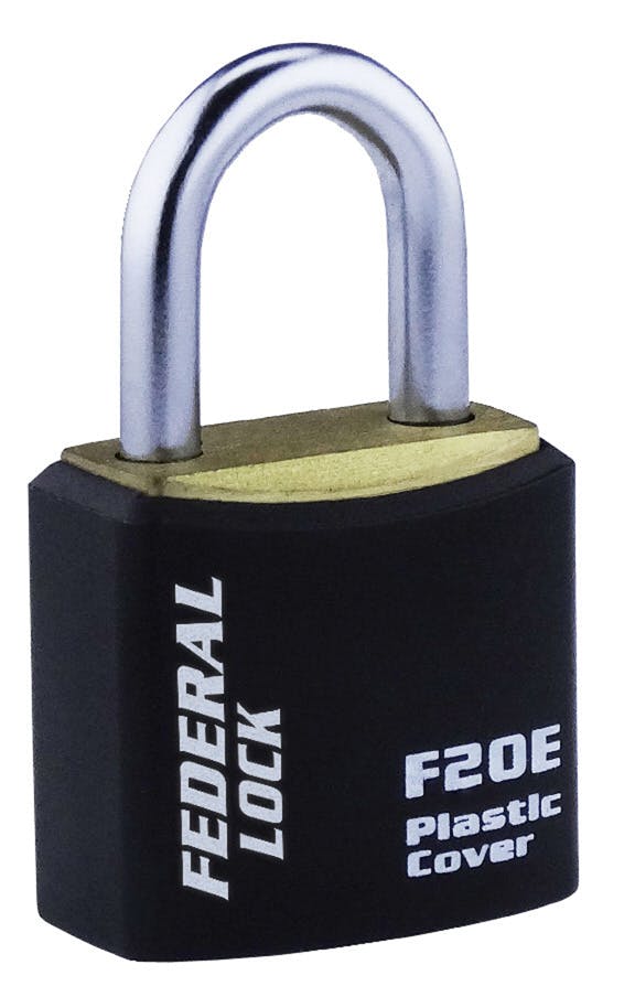FEDERAL フェデラル 南京錠ボディーカバー付20mmブラック F20E-BK-P 003678001075 (CDC) 南京錠 FEDERAL フェデラル 南京錠ボディーカバー付20mmブラック F20E-BK-P 003678001075 (CDC) 南京錠