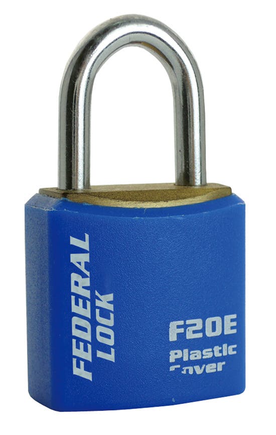 FEDERAL フェデラル 南京錠ボディーカバー付20mmブルー F20E-B-P 003678001076 (CDC) 南京錠 FEDERAL フェデラル 南京錠ボディーカバー付20mmブルー F20E-B-P 003678001076 (CDC) 南京錠