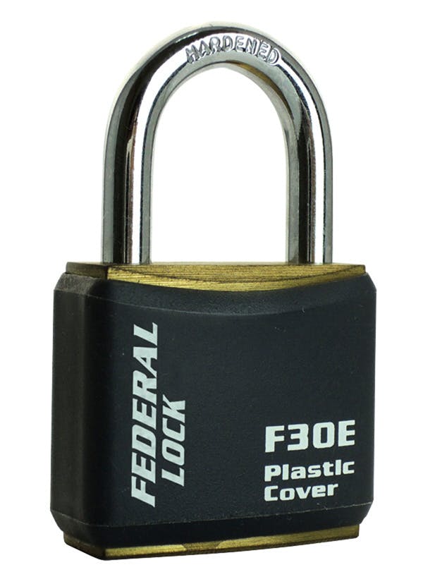 FEDERAL フェデラル 南京錠ボディーカバー付30mmブラック F30E-BK-P 003678001080 (CDC) 南京錠 FEDERAL フェデラル 南京錠ボディーカバー付30mmブラック F30E-BK-P 003678001080 (CDC) 南京錠