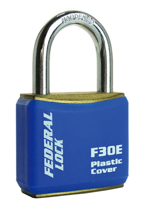 FEDERAL フェデラル 南京錠ボディーカバー付30mmブルー F30E-B-P 003678001081 (CDC) 南京錠 FEDERAL フェデラル 南京錠ボディーカバー付30mmブルー F30E-B-P 003678001081 (CDC) 南京錠