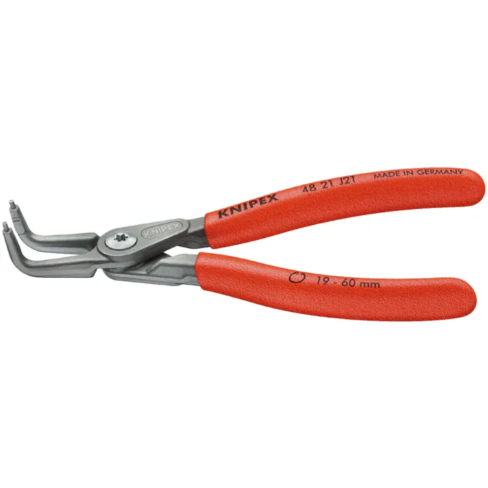 KNIPEX クニペックス 穴用精密スナップリングプライヤー曲 SB 4821-J01 000506149210 (CDC)【ネット注文限定・別送品】