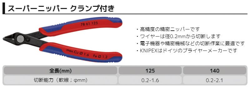 KNIPEX クニペックス スーパーニッパーXL SB 7861-140 000506194903 